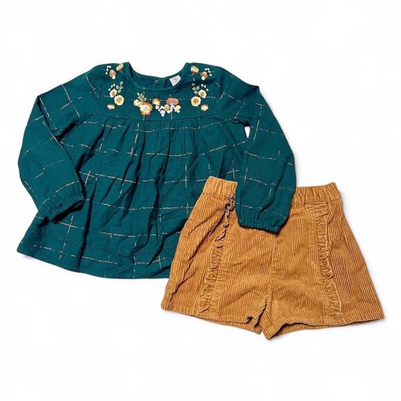 Tu Kids Corduroy Fall Outfit Size 2/3 - Picture 1 of 7